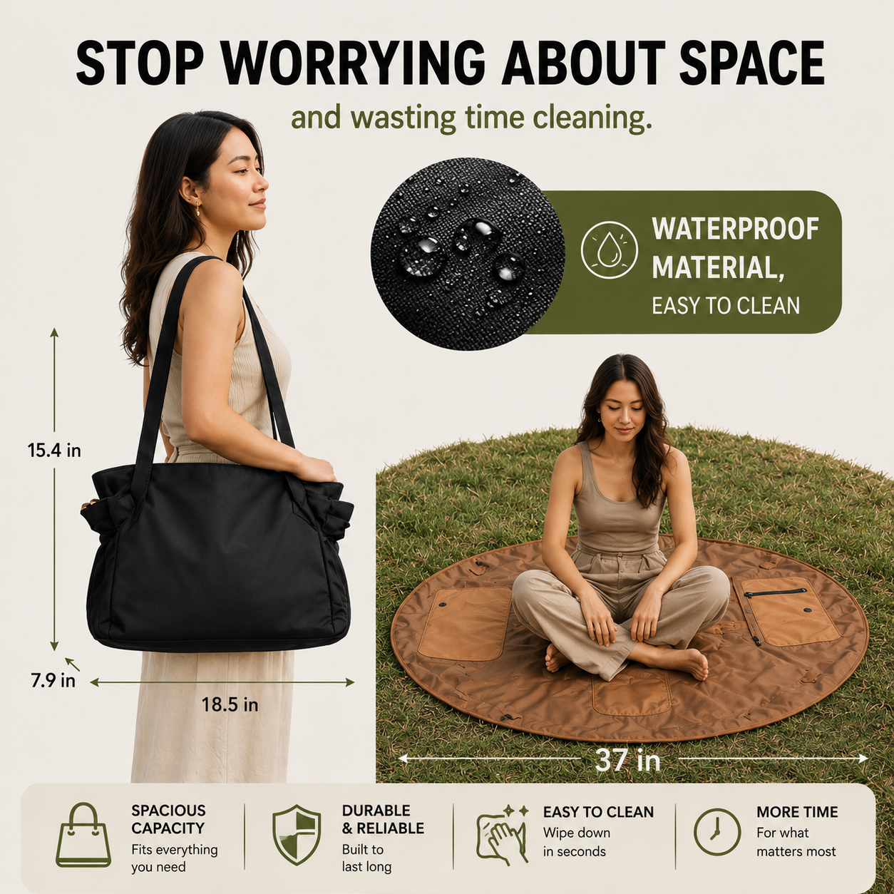 The bag that picks up in seconds