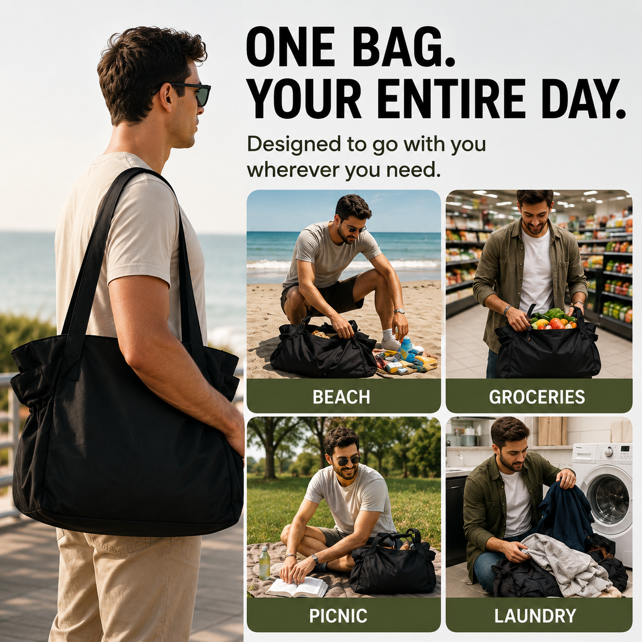 The bag that picks up in seconds